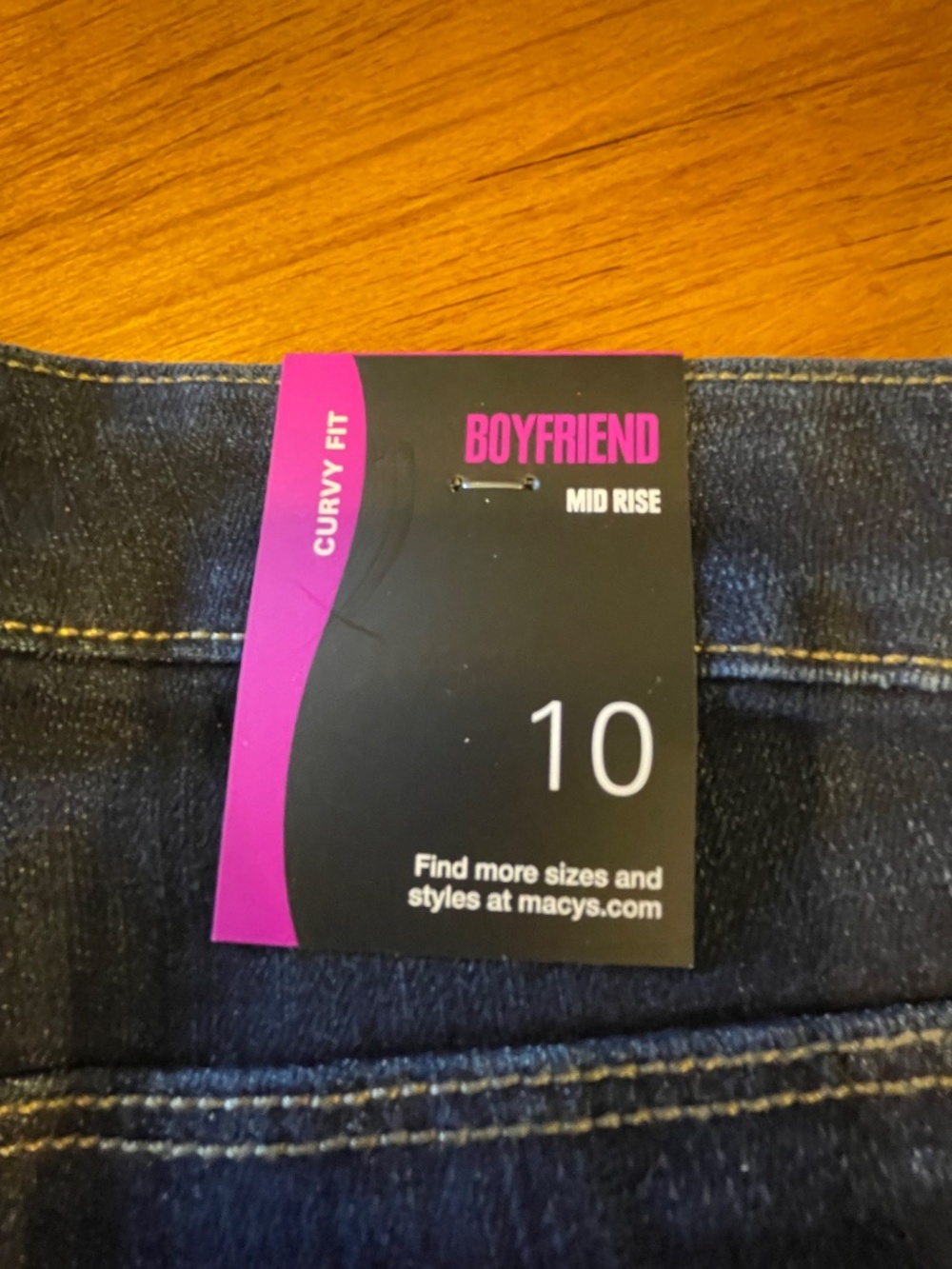 Curvy Fit Two Pair of Style and Company Boyfriend Mid-Rise Size 10 Crop Pants - Picture 4 of 7